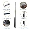 CLYVANE Stainless Steel Self-Defense Foldable Pointer & Safety Hiking Stick, Extendable Safety Wand with Non-Slip Grip & Nylon Pouc